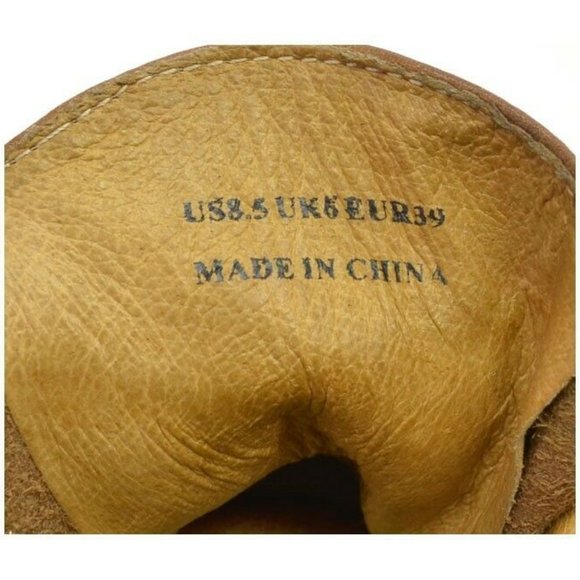 Terra Plana Tan Leather Lace Up Heeled Booties 8.5 - Picture 6 of 6